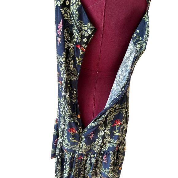 Agua Bendita x Target Floral Tile Print Mini Dress size L Navy Green - Picture 9 of 11